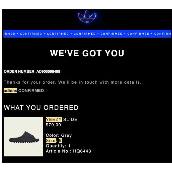 Yeezy Slide “Onyx” – Brand New in Box – Cozy Season Essential (M5 / W6.5) - Picture 6 of 6